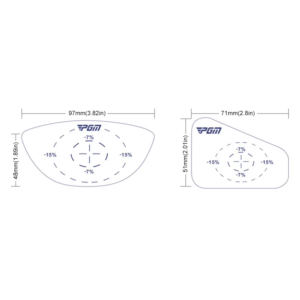 12-60Pcs Golf Impact Stickers Golf Driver Impact Tape Labels Tape Self-Teaching Sweet Spot Consistency Analysis Golf Club Markin