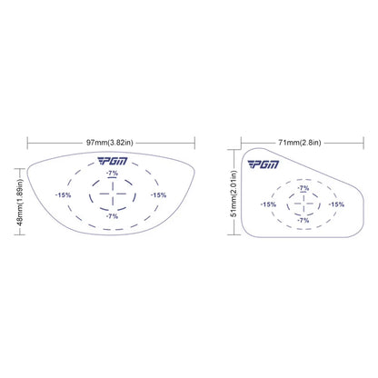 12-60Pcs Golf Impact Stickers Golf Driver Impact Tape Labels Tape Self-Teaching Sweet Spot Consistency Analysis Golf Club Markin