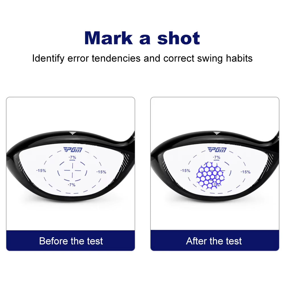 12-60Pcs Golf Impact Stickers Golf Driver Impact Tape Labels Tape Self-Teaching Sweet Spot Consistency Analysis Golf Club Markin