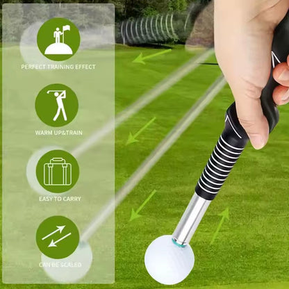 1Pcs Golf Swing Practice Stick Telescopic Golf Swing Swing Training Master Golf Practice Trainer Posture Aid Corrector F8X2